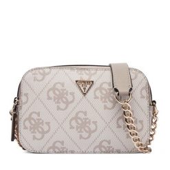 Torebka Guess. Brązowe listonoszki Guess, z aplikacjami, bez dodatków. Za 549.99 zł.