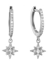 Les Favorites Srebrne kolczyki-kreole z cyrkoniami rozmiar: onesize. Szare kolczyki Les Favorites, z cyrkonią, srebrne. Za 78.99 zł.