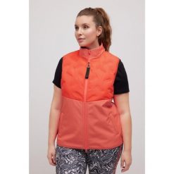 Damskie Kamizelka Softshell polarowy środek dwukierunkowy suwak. Brązowe kurtki sportowe Ulla Popken, plus size, bez wzorów, z elastanu, bez kaptura. Za 432.99 zł.