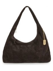 Anna Morellini Skórzana torebka "Lucrita" w kolorze ciemnobrązowym - 42 x 49 x 18 cm rozmiar: onesize. Brązowe torby na ramię Anna Morellini, bez wzorów, z materiału, na ramię, bez dodatków. Za 304.99 zł.