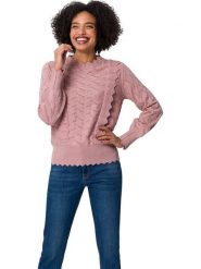 Heine Bluzka w kolorze jasnoróżowym rozmiar: 42. Różowe bluzki Heine, bez wzorów, z bawełny, bez kołnierzyka, bez ramiączek. Za 69.99 zł.