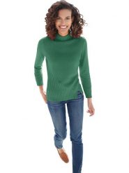 WITT WEIDEN Sweter w kolorze zielonym rozmiar: 40. Zielone swetry WITT WEIDEN, bez wzorów, prążkowane, bez ramiączek. Za 34.99 zł.