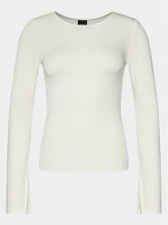 Gina Tricot Bluzka 20789 Biały Slim Fit. Białe bluzki Gina Tricot, xl, bez wzorów, z wiskozy, bez kołnierzyka, bez ramiączek. Za 89.99 zł.