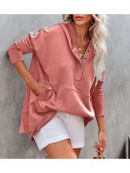 Milan Kiss Bluza w kolorze jasnoróżowym rozmiar: L. Różowe bluzy Milan Kiss, l, bez wzorów, z kapturem. Za 163.95 zł.