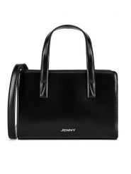 JENNY Torebka JNY-M-006-07 Czarny. Czarne torebki klasyczne Jenny, bez wzorów, z tworzywa sztucznego, bez dodatków. Za 109.99 zł.