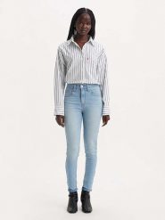 Levi's Dżinsy "721" - Skinny fit - w kolorze błękitnym rozmiar: W29/L30. Niebieskie jeansy Levi's®, l, z aplikacjami, z podwyższonym stanem. Za 171.68 zł.
