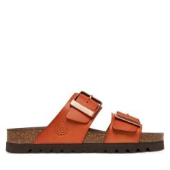 Klapki Dr. Brinkmann. Brązowe klapki Dr. Brinkmann, bez wzorów, bez obcasa. Za 399.99 zł.
