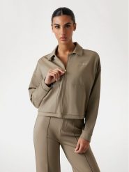 Guess Bluza V5YL08 KCX42 Brązowy Regular Fit. Brązowe bluzy Guess, xxs, z aplikacjami, z syntetyku, bez kaptura. Za 435.00 zł.