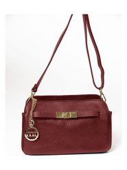 Mia Tomazzi Skórzana torebka "Bentivoglio" w kolorze czerwonym - 24 x 16 x 9 cm rozmiar: onesize. Czerwone torby na ramię Mia Tomazzi, bez wzorów, z materiału, na ramię, bez dodatków. Za 217.99 zł.