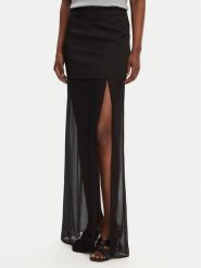 PINKO Spódnica maxi Gaerzetta 104686 A2CO Czarny Regular Fit. Czarne spódnice Pinko, bez wzorów, z wiskozy, maxi. Za 929.99 zł.
