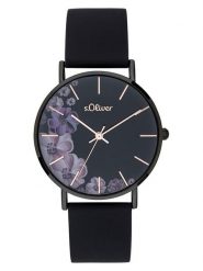 S.Oliver Zegarek kwarcowy w kolorze czarnym rozmiar: onesize. Czarne, analogowe zegarki S.Oliver, metalowe. Za 121.99 zł.