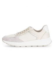 Gabor Skórzane sneakersy w kolorze kremowym rozmiar: 38. Brązowe trampki Gabor, bez wzorów, z materiału, bez zapięcia. Za 205.93 zł.