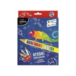 Kredki sześciokątne 48kol z temperówką KIDEA. (DERF.KS48KTKA). Kredki do oczu Derform. Za 35.07 zł.