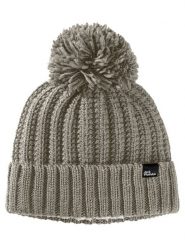 Jack Wolfskin Czapka "Highloft" w kolorze beżowym rozmiar: S. Brązowe czapki Jack Wolfskin, bez wzorów, ze splotem. Za 136.13 zł.