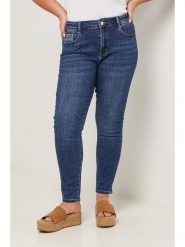 Curvy Lady Dżinsy - Slim fit - w kolorze niebieskim rozmiar: 38. Niebieskie jeansy Curvy Lady, bez wzorów, z standardowym stanem. Za 127.65 zł.