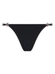 Guess Stringi O5BE14 KCF20 Czarny. Czarne stringi Guess, z aplikacjami, z syntetyku. Za 179.99 zł.