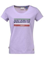 DOLOMITE Koszulka "Gard" w kolorze fioletowym rozmiar: S. Różowe bluzki Dolomite, s, bez wzorów, z bawełny, bez kołnierzyka, bez ramiączek. Za 57.20 zł.
