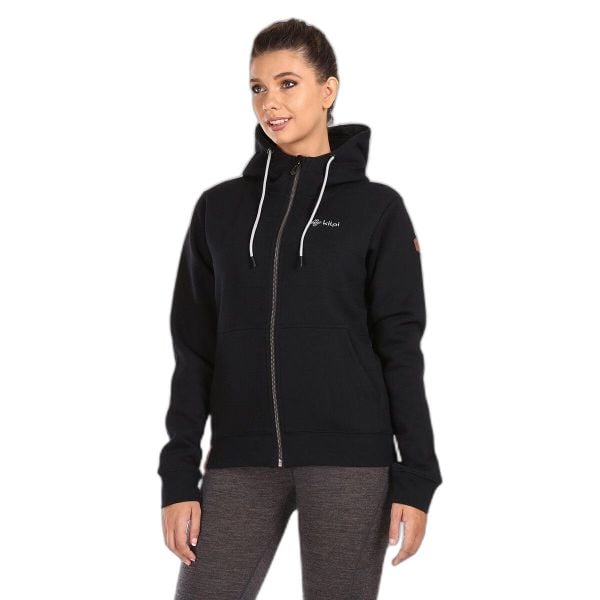 Bluza damska Kilpi Rajana. Czarne bluzy Kilpi, s, bez wzorów, z materiału, bez kaptura. Za 241.31 zł.