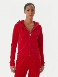 Juicy Couture Bluza Madison JCWAS225306 Czerwony Slim Fit. Czerwone bluzy Juicy Couture, xs, bez wzorów, z syntetyku, bez kaptura. Za 439.99 zł.