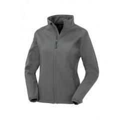 Damska kurtka z recyklingu Result Softshell. Szare kurtki sportowe RESULT, bez wzorów, z softshellu, bez kaptura. Za 161.50 zł.