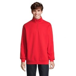 Bluza Rozpinana Unisex Dla Dorosłych Conrad Quarter Zip. Niebieskie bluzy SOL'S, m, bez wzorów, z bawełny, bez kaptura. Za 137.99 zł.