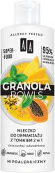 AA GRANOLA BOWLS mleczko do demakijażu z tonikiem 2w1 cera sucha i odwodniona 400 ml. Demakijaż OCEANIC. Za 17.99 zł.
