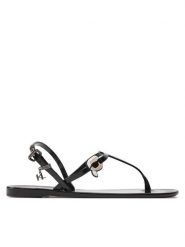 KARL LAGERFELD Sandały KL80002N Czarny. Czarne sandały KARL LAGERFELD, bez wzorów, z tworzywa sztucznego, bez obcasa, na płaskiej podeszwie, bez zapięcia. Za 249.99 zł.