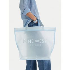 Torebka Nine West. Niebieskie shopper Nine West, bez wzorów, bez dodatków. Za 79.99 zł.