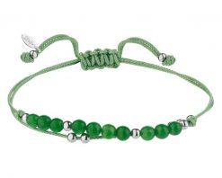 Bransoletka z elementami srebra i kamieniami chalcedonu - kulki. Bransoletki Apart, srebrne. Za 149.00 zł.