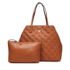 Torebka Guess. Brązowe shopper Guess, z aplikacjami, bez dodatków. Za 679.99 zł.