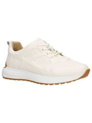 Wojas Skórzane sneakersy w kolorze kremowym rozmiar: 37. Brązowe trampki Wojas, bez wzorów, ze skóry, bez zapięcia. Za 316.24 zł.