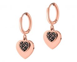 Kolczyki ze stali szlachetnej z markasytami - serce. Kolczyki Artelioni, ze stali. Za 159.00 zł.