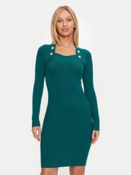 Marciano Guess Sukienka dzianinowa 4BGK01 5613Z Zielony Slim Fit. Zielone sukienki Marciano Guess, z aplikacjami, z dzianiny, bez kołnierzyka, bez ramiączek. Za 379.99 zł.
