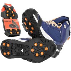 Nakładki antypoślizgowe raczki turystyczne na buty Rapeks Easy. Brązowe trekkingi RAPEKS, trekkingowe. Za 59.90 zł.