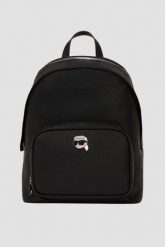 KARL LAGERFELD Czarny plecak Ikon Pebble Md Backpack. Czarne plecaki KARL LAGERFELD, bez wzorów. W wyprzedaży za 449.99 zł.