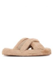 Tommy Hilfiger Kapcie Th Feminine House Shoes FW0FW09615 Beżowy. Brązowe obuwie domowe TOMMY HILFIGER, bez wzorów, bez zapięcia. Za 189.99 zł.