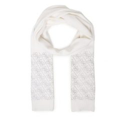 Szalik Guess. Białe szaliki Guess, z aplikacjami. Za 299.99 zł.
