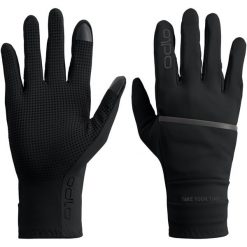 Rękawice Odlo Gloves full finger MULTISPORT WINDPROOF LIGHT. Czarne rękawiczki Odlo, bez wzorów, sportowe. Za 229.99 zł.