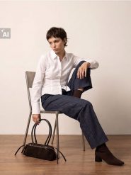 Bawełniana gładka koszula slim fit - biały. Białe koszule Sinsay, l, bez wzorów, z bawełny, bez kołnierzyka, bez ramiączek. Za 39.99 zł.
