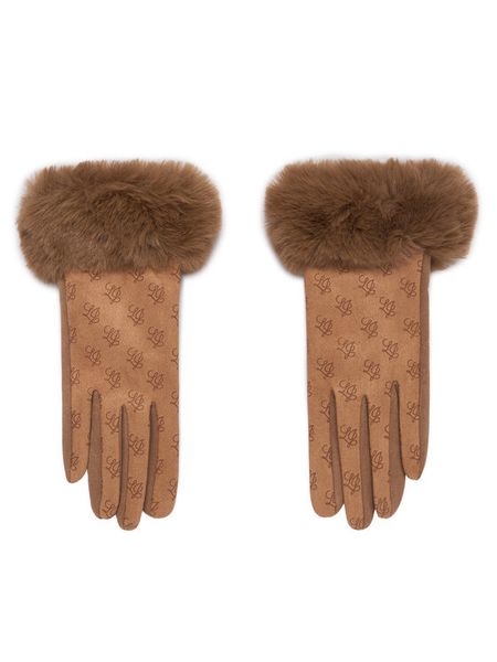 Liu Jo Rękawiczki 2F6056 T2745 Beżowy. Brązowe rękawiczki Liu Jo, bez wzorów, z dzianiny. Za 239.99 zł.