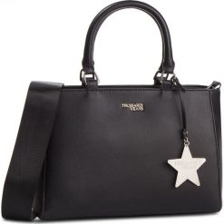 Torebka TRUSSARDI JEANS - T-Easy Star Tote 75B00671 K299. Czarne torebki klasyczne Trussardi Jeans, bez wzorów, z jeansu, bez dodatków. W wyprzedaży za 309.00 zł.