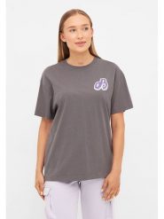 Bench Koszulka "Gauff" w kolorze antracytowym rozmiar: 40. Czarne bluzki Bench, bez wzorów, z bawełny, bez kołnierzyka, bez ramiączek. Za 73.99 zł.