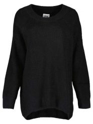 Blue Seven Sweter w kolorze czarnym rozmiar: 38. Czarne swetry Blue Seven, bez wzorów, ze splotem, bez ramiączek. Za 70.41 zł.