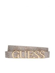 Guess Pasek Damski 172275 Szary. Szare paski Guess, z aplikacjami, ze skóry. Za 129.99 zł.