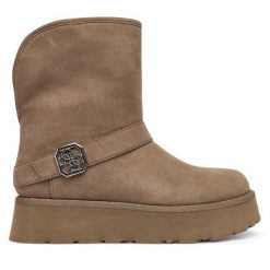 Śniegowce Guess. Brązowe trapery i śniegowce Guess. Za 579.99 zł.