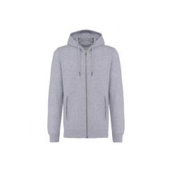 Ekologiczna rozpinana bluza z kapturem Kariban French Terry. Szare bluzy KARIBAN, xl, bez wzorów, z bawełny, z kapturem. Za 259.00 zł.