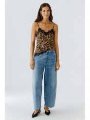 Oui Top w kolorze karmelowo-brązowym rozmiar: 44. Brązowe topy Oui, bez wzorów, z koronki, bez kołnierzyka, bez ramiączek. Za 223.99 zł.