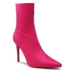 Botki Jenny Fairy. Czerwone botki Jenny Fairy, bez wzorów, bez obcasa, na szpilce, bez zapięcia. Za 139.99 zł.