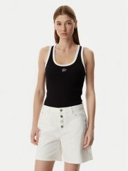 KARL LAGERFELD Szorty jeansowe B2W10048 Kremowy Loose Fit. Białe szorty KARL LAGERFELD, bez wzorów, z bawełny. Za 649.99 zł.