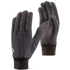 Rękawiczki turystyczne unisex Black Diamond Lightweight Softshell. Szare rękawiczki Black Diamond, bez wzorów, z softshellu, sportowe. Za 119.99 zł.